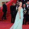 Diane Kruger, sculpturale dans une longue robe de déesse grecque d"un vert pastel à tomber. Pour son rôle de jurée au Festival de Cannes, la star a brillé.