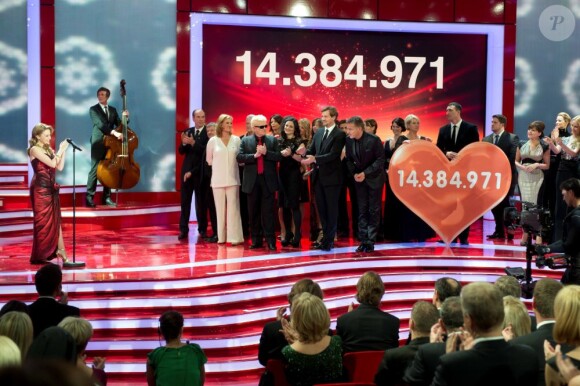 Gala de charité 'Du coeur pour les enfants', organisé à Berlin et diffusé par la chaîne ZDF, le 15 décembre 2012.