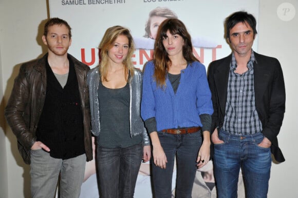 Lou Doillon, Samuel Benchetrit, Marilyne Fontaine et Malik Zidi à l'avant-première du film Un enfant de toi à Paris le 18 decembre 2012.