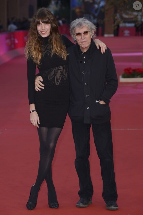 Lou Doillon et Jacques au photocall du film Un Enfant de Toi au 7e Festival International du Film de Rom, le 15 novembre 2012.