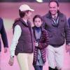 L'infante Elena d'Espagne avec sa fille Victoria, 12 ans, lors du jumping de la Semaine du cheval de Madrid, le 21 décembre 2012.