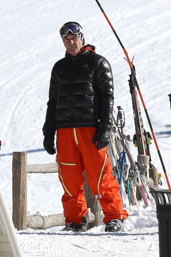 Antonio Banderas sur les pistes d'Aspen, le samedi 22 décembre 2012.
