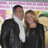Jean-Marie Bigard et sa femme Lola lors de la projection du film 2 Days in New York, le 19 mars 2012 à Paris.