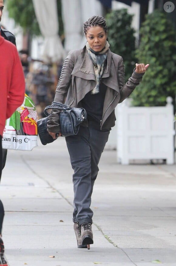 Exclusif - Janet Jackson à Los Angeles, le 16 décembre 2012.