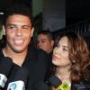 Ronaldo et Bia Antony à São Paulo, le 3 mai 2009.
