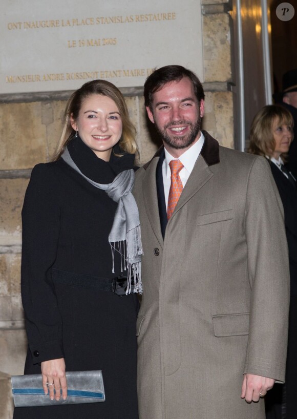 Le prince Guillaume et la princesse Stéphanie de Luxembourg. L'archiduc d'Autriche Christoph de Habsbourg-Lorraine, 24 ans, et sa compagne Adélaïde Drapé-Frisch, 22 ans, ont célébré le 28 décembre 2012 à l'Hôtel de Ville de Nancy leur mariage civil.
