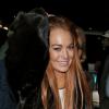 Lindsay Lohan quitte le restaurant Cipriani à Londres, le 30 décembre 2012.