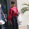Rihanna et Chris Brown se promènent à Los Angeles, le 2 janvier 2013.