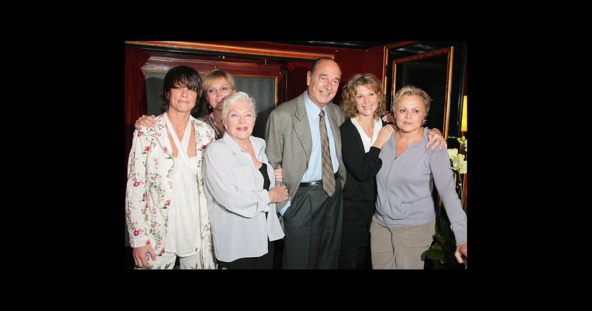 Line Renaud Et Jcques Chirac Entoures De Muriel Robin Claude Chirac Et Michele Laroque Purepeople
