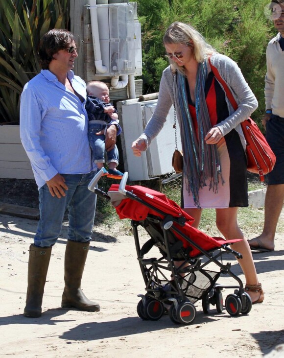 Jodie Kidd en famille en Argentine lors de la fin d'année 2011