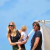Jodie Kidd et son mari Andrea Vianni passent du bon temps sur une plage argentine. Le 6 janvier 2012