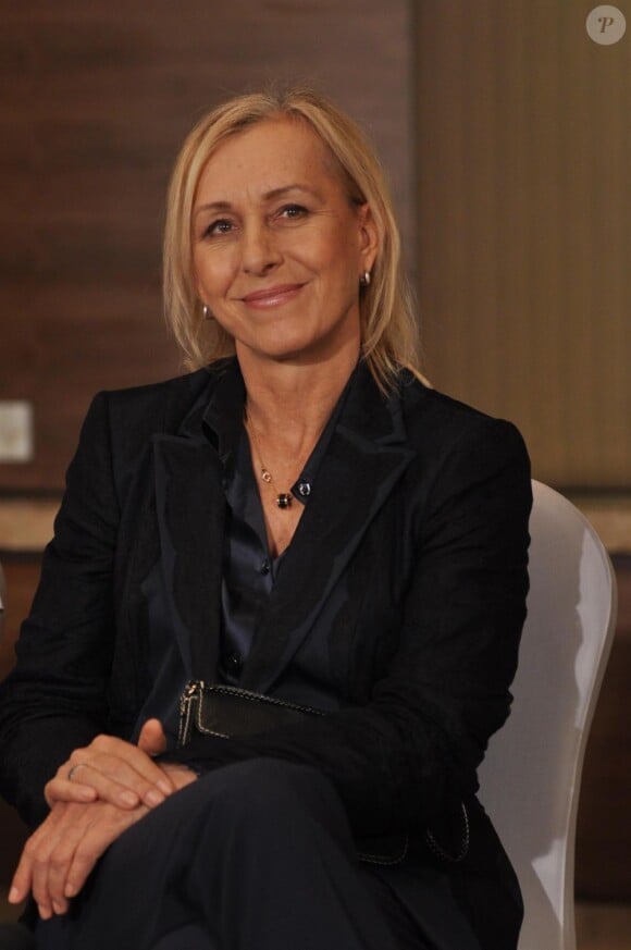 La légende du tennis Martina Navratilova retrouvait son compère de double, Leander Paes, lors d'un séjour à Mumbai, le 7 janvier 2013