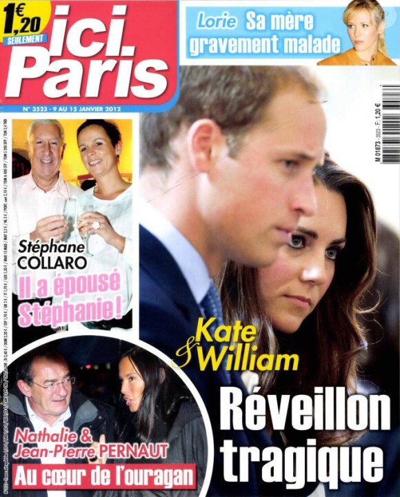 Magazine Ici Paris à paraître le 9 janvier 2013.