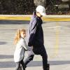 Halle Berry dépose sa fille Nahla à l'école à Beverly Hills, le 9 janvier 2013.