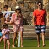Jessica Alba passe le début de l'année 2013 avec son mari et ses filles à Cabo San Lucas au Mexique. Photo prise le 3 janvier 2013.