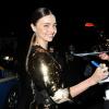 Miranda Kerr arrivant à la fête organisée par W Magazine à Chateau marmont le 11 janvier 2013.