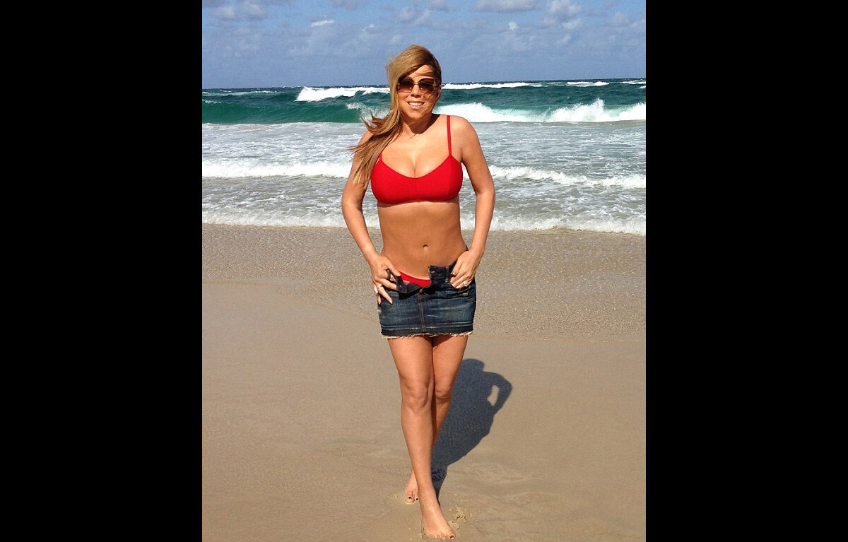 Vidéo Mariah Carey Pose En Bikini Sur Une Plage Daustrlie Janvier 2013 Purepeople 