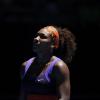 Serena Williams lors de son premier tour lors de l'Open d'Australie à Melbourne le 15 janvier 2013