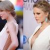 Comme on peut le constater sur ce montage, Taylor Swift a visiblement eu recours à une augmentation de la poitrine. Le cliché de gauche date de février 2012 et le cliché de droite de janvier 2013.