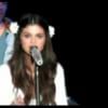 Selena Gomez chante Cry me a river, à New York lors d'un Gala pour l'UNICEF, le 19 janvier 2013.