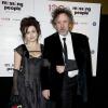 Une ravissante Helena Bonham-Carter au bras de son compagnon Tim Burton lors la soirée London Critics Circle Film Awards à Londres, le 20 janvier 2013.