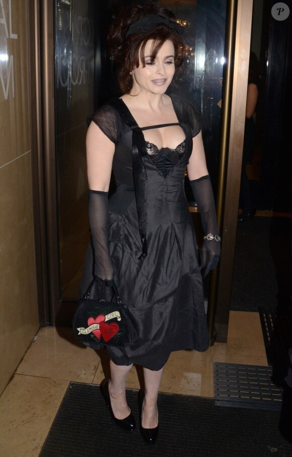 Helena Bonham Carter arrive à la soirée London Critics Circle Film Awards à Londres, le 20 janvier 2013.