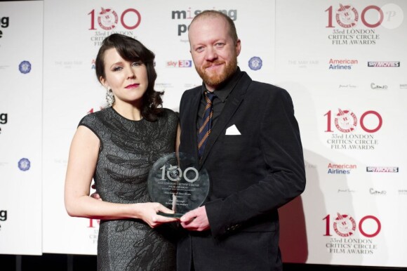 Steve Oram et Alice Lowe à la soirée London Critics Circle Film Awards à Londres, le 20 janvier 2013.