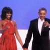 Barack Obama avec son épouse Michelle lors du bal organisé pour fêter son second mandat à la tête des Etats-Unis, à Washington le 21 janvier 2013.