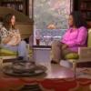 Drew Barrymore discute de la maternité avec l'animatrice Oprah Winfrey, le 20 janvier 2013.