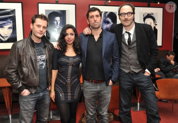 Nicolas Duvauchelle, Paloma Contreras, Edouard Deluc et Philippe Rebbot lors de l'avant-première du film Mariage à Mendoza le 22 janvier 2013