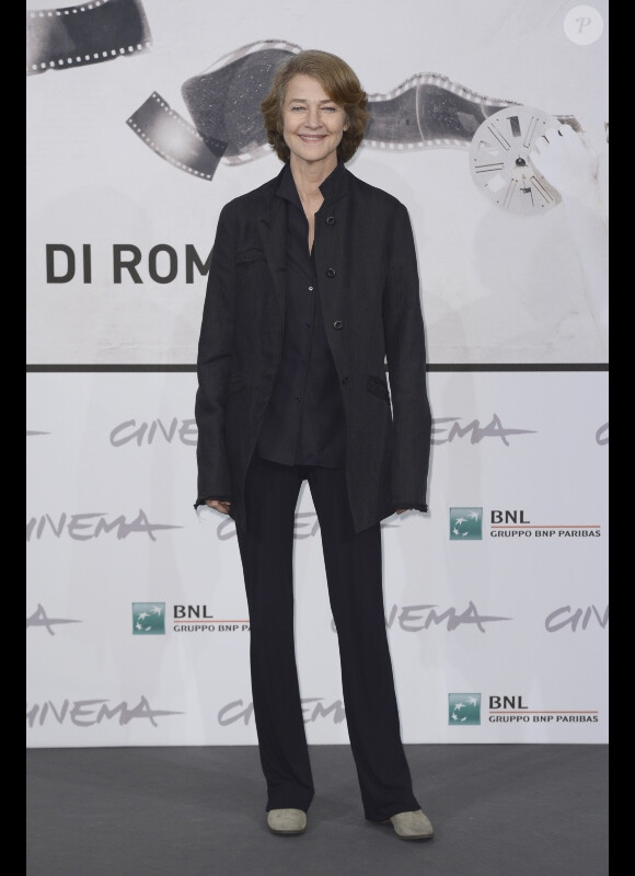  Charlotte Rampling au photocall du film Tutto Parla di Te lors du 7e festival international du film de Rome. Le 15 novembre 2012.