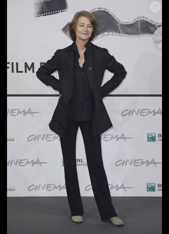  Charlotte Rampling lors du photocall du film Tutto Parla di Te lors du 7e festival international du film de Rome. Le 15 novembre 2012.