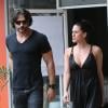 Joe Manganiello et sa compagne le mannequin Bridget Peters dans les rues de Los Angeles, le 23 janvier 2013.