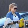 Kristen Bell, enceinte, à Los Angeles le 26 janvier 2013.