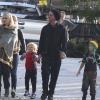 Gwen Stefani, Gavin Rossdale et leurs enfants Kigston et Zuma se rendent dans un jardin botanique à Los Angeles, le 26 janvier 2013.