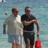 David Furnish et Elton John à Saint Tropez, le 13 août 2012.