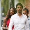 Serena Williams et Patrick Mouratoglou lors d'une sortie dans les rues de Melbourne le 26 ajnvier 2013