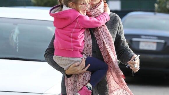 Jennifer Garner et Seraphina savourent leur chocolat chaud entre filles