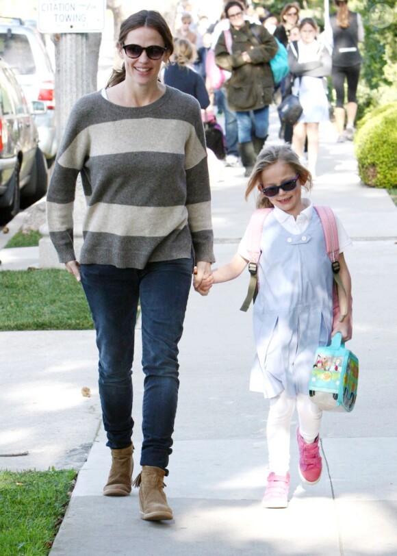 Jennifer Garner et Violet le 28 janvier 2013 à Los Angeles