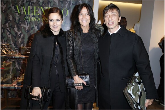 Exclusif - Lilianne Jossua, propriétaire du Montaigne Market, accueille le cocktail de présentation de la collection Camouflage de Valentino et les deux directeurs artistiques de la marque, Maria Grazia Chiuri et Pier Paolo Piccioli. Paris, le 16 janvier 2013.