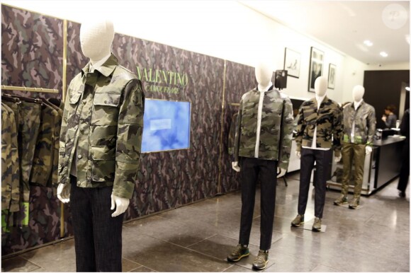 Exclusif - Cocktail de présentation de la collection Camouflage de Valentino au Montaigne Market. Paris, le 16 janvier 2013.