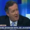Piers Morgan durant son interview avec Joe Jackson mercredi 30 janvier 2013.