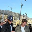  Pierre Casiraghi à Monaco le 31 janvier 2013, lors de sa participation avec son ami Jean-Thierry Besins au XVIe Rallye Monte-Carlo historique, au volant d'une Renault 5 Alpine aux couleurs de la principauté. 