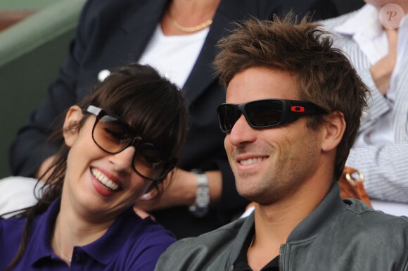 Nolwenn Leroy et Arnaud Clément à Roland Garros le 9 juin 2012 à Paris