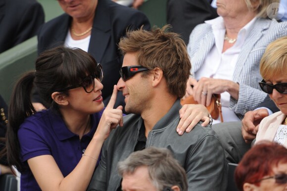 Nolwenn Leroy et Arnaud Clément à Roland Garros le 9 juin 2012 à Paris