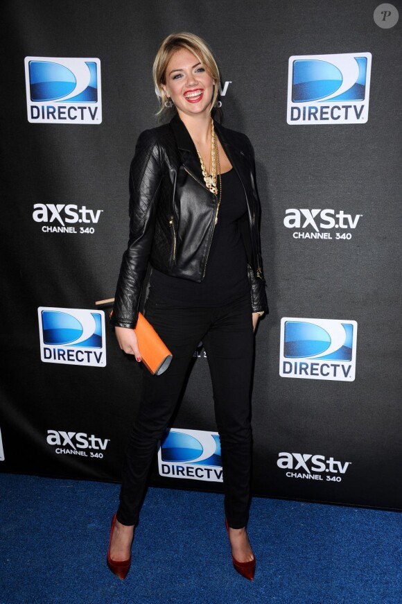 Kate Upton à la soirée de DirectTV, à La Nouvelle-Orléans, le 2 février 2013.