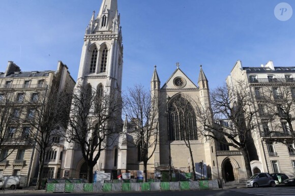 La Cathédrale américaine de la Sainte-Trinité à Paris, le 3 février 2013.