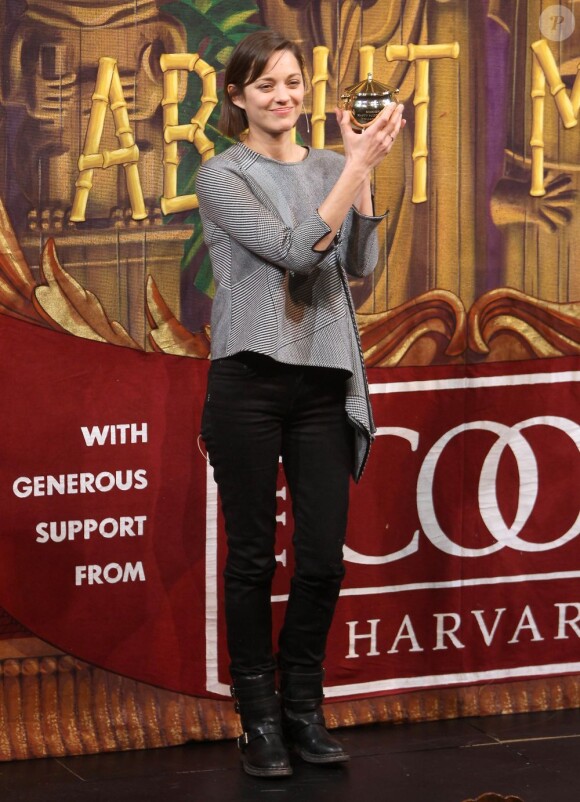 Marion Cotillard lors des Hasty Pudding Theatricals 2013 Woman Of The Year à Cambridge aux Etats-Unis le 31 janvier 2013