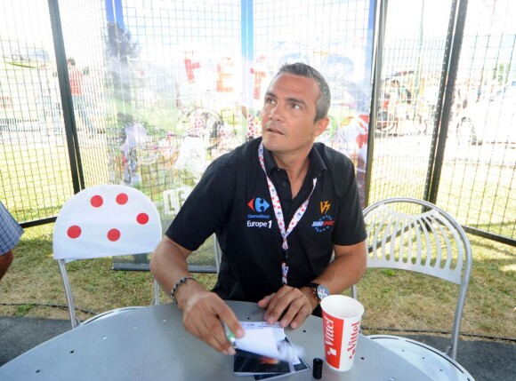 Richard Virenque sur le Tour de France le 13 juillet 2012 entre Saint-Jean-de-Maurienne et Annonay Davezieux