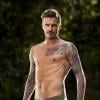 David Beckham encore une fois très sexy dans la nouvelle campagne pour H&M. Photos publiées sur le Facebook du sportif, le 4 février 2013.